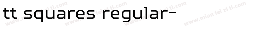 tt squares regular字体转换